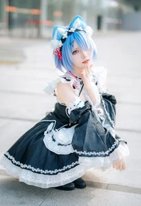 Stunning Rem Cat Maid Cosplay by Hana at Firefly Animation Carnival – Re:Zero Inspired Anime Photoshoot - image 2
