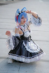 Stunning Rem Cat Maid Cosplay by Hana at Firefly Animation Carnival – Re:Zero Inspired Anime Photoshoot - image 23