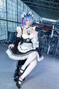 Stunning Rem Cat Maid Cosplay by Hana at Firefly Animation Carnival – Re:Zero Inspired Anime Photoshoot - image 35