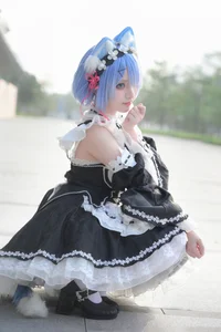 Stunning Rem Cat Maid Cosplay by Hana at Firefly Animation Carnival – Re:Zero Inspired Anime Photoshoot - image 15