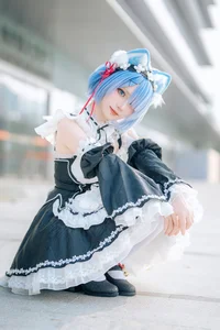 Stunning Rem Cat Maid Cosplay by Hana at Firefly Animation Carnival – Re:Zero Inspired Anime Photoshoot - image 13