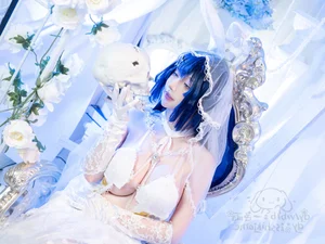 Stunning Azur Lane New Jersey Cosplay: Exultant Snow White Ceremony Bridal Gown by Yi Se Yu - Full Photo Collection and Video - image 14