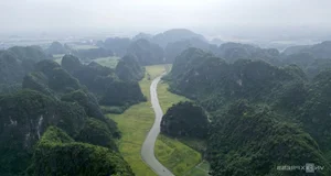 Giant Rice Field Art in Tam Coc: The Majestic Shepherd Playing the Flute Landscape in Ninh Binh - image 5