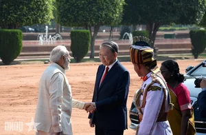 Official State Reception for General Secretary and President To Lam in India - image 1
