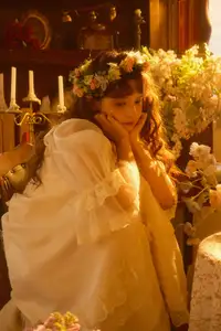 Qiu Qiu in YiTuYu Vol.8546: Dreamy Vintage Serenity Amidst Golden Hour Blooms - image 1