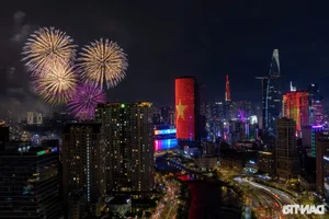 Spectacular Fireworks Display Lights Up Ho Chi Minh City Sky for April 30 - image 4