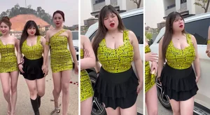 Hai Duong Influencer Goes Viral with Bold Tape Dress Fashion Trend - image 4