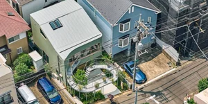 Modern Japanese Architecture: Kazari Garden House in Tokyo Featuring a Unique Curved Terrace and Light-Filled Minimalist Split-Level Interiors - image 10