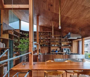 Modern Japanese Architecture: Kazari Garden House in Tokyo Featuring a Unique Curved Terrace and Light-Filled Minimalist Split-Level Interiors - image 16