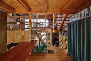 Modern Japanese Architecture: Kazari Garden House in Tokyo Featuring a Unique Curved Terrace and Light-Filled Minimalist Split-Level Interiors - image 9