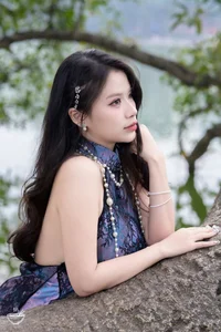 Modern Red Ao Dai: Elegant Vietnamese Traditional Dress with Floral Embroidery for Lunar New Year and Cultural Celebrations - image 9