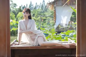 Discover Lu Xuan Xuan's Graceful Beauty in a White Dress Amidst a Serene Lotus Pond - XiuRen No.10630 - image 19