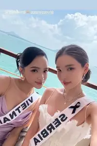 Huong Giang Shines Powerfully with Elegant Evening Gown Style at Miss Universe 2025 - image 0