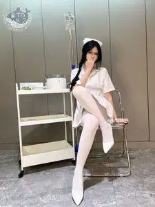 Coser ATsha Transforms into an Alluring White Stockings Nurse - Part02 - image 10