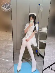 Coser ATsha Transforms into an Alluring White Stockings Nurse - Part02 - image 0