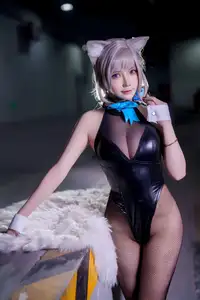 Coser Bao Zou Mo Zi Aa as Lynette Genshin Impact: Captivating Cosplay Photo Set (72P) - image 10