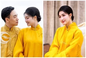 Timeless Grace: Phuong Nhi’s Serene Buddhist Wedding Ceremony in Traditional Ao Dai - image 5