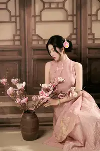 Discover Traditional Beauty: Elegant Lady Amidst Blossoms - image 12