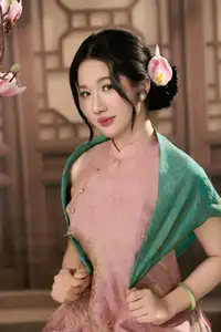 Discover Traditional Beauty: Elegant Lady Amidst Blossoms - image 13