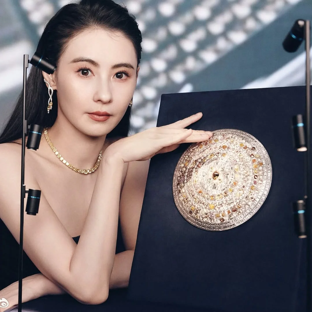 Style Icon Cecilia Cheung Shines in Exquisite Gold Dress by Vietnamese Designer