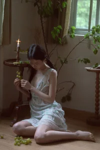 Elegant Indoor Portrait Photography: Cai Jing Fan in YiTuYu Art Language Vol.9133 - Aesthetic Private Room Series - image 11
