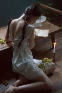 Elegant Indoor Portrait Photography: Cai Jing Fan in YiTuYu Art Language Vol.9133 - Aesthetic Private Room Series - image 0