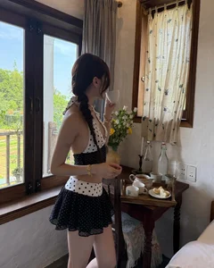 Ly Pham Radiates Elegance in a Sweet Polka Dot Dress Design - image 1