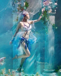 Stunning Underwater Mermaid Photoshoot: Artistic Lingerie Concept Gallery - image 108