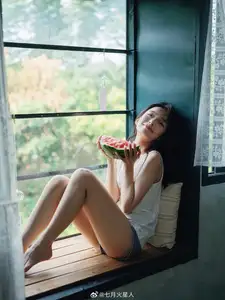 Gentle Moments: A Young Woman's Natural Beauty by the Sunlit Window - image 5