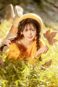 Captivating Autumn Aesthetic: YiTuYu Art Language Vol.9162 Featuring Fish-Lam Artistic Portrait Series - image 0