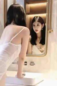 Xiao Ba Le (No.10609) in Sheer White Nightgown: Captivating Beauty by XiuRen - image 20