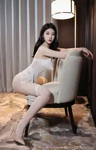 Xiao Ba Le (No.10609) in Sheer White Nightgown: Captivating Beauty by XiuRen - image 33