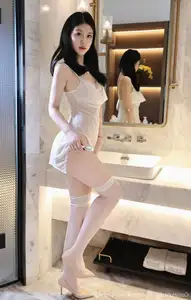 Xiao Ba Le (No.10609) in Sheer White Nightgown: Captivating Beauty by XiuRen - image 25