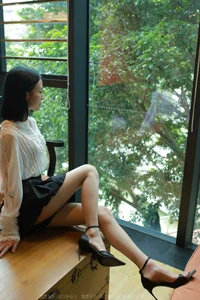 Youthful Energy: Xiao Liu in IESS Mini Pleated Skirt Collection - image 45