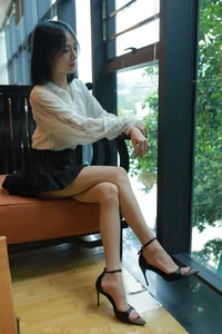 Youthful Energy: Xiao Liu in IESS Mini Pleated Skirt Collection - image 59