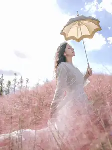 Enyyyn's Dreamy Escape in a Pink Grass Field – YiTuYu Vol.8630 - image 2