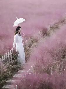 Enyyyn's Dreamy Escape in a Pink Grass Field – YiTuYu Vol.8630 - image 7