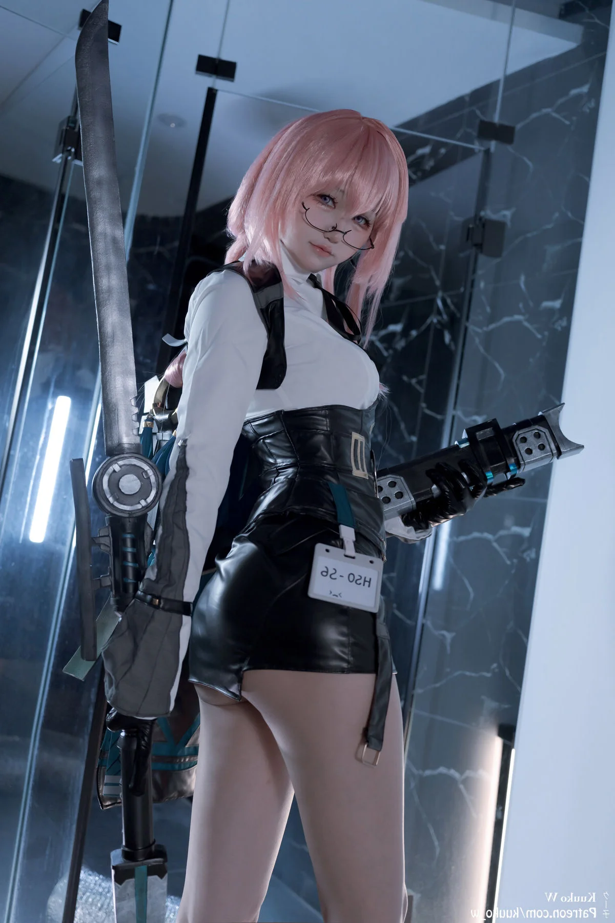 Captivating Sharpness and Futuristic Elegance KuukoW as Yanagi in a Stunning Visual Display