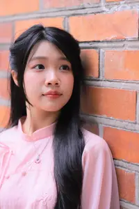 Embracing Vietnamese Grace: Pink Ao Dai Beauty at an Ancient Temple - image 8
