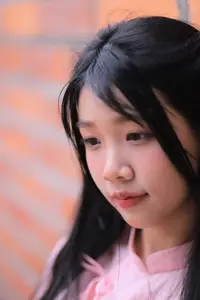 Embracing Vietnamese Grace: Pink Ao Dai Beauty at an Ancient Temple - image 3