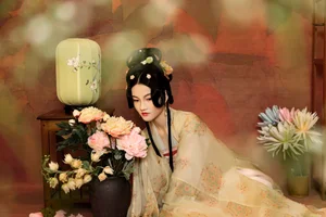 Elegant Traditional Chinese Hanfu Portrait Series: Featuring Model Shan Shan in YiTuYu Art Language Vol.9355 - image 4