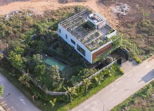 Unique Square Sticky Rice Cake Inspired Villa in Bac Giang: A Green Architectural Marvel - image 0
