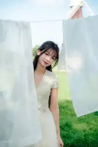 VGU No.180: The Pure Elegance of a Girl in a White Dress with Gentle Lilies - image 10