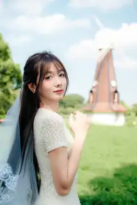 VGU No.180: The Pure Elegance of a Girl in a White Dress with Gentle Lilies - image 6