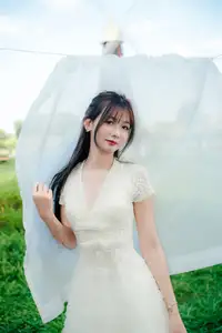 VGU No.180: The Pure Elegance of a Girl in a White Dress with Gentle Lilies - image 11