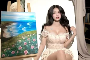 Stunning Artistic Aesthetic: Elegant Cosplayer Nguyễn Hữu Kiều Oanh Captures Hearts with Graceful Painting-Themed Photoshoot and Soft Visuals - image 6