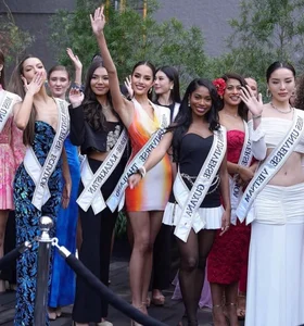 Ky Duyen Shines in Radiant Red Ao Dai at Miss Universe 2024 - image 3