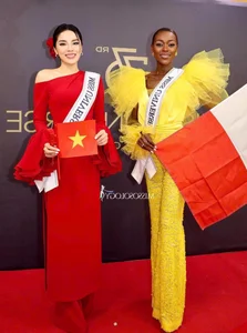 Ky Duyen Shines in Radiant Red Ao Dai at Miss Universe 2024 - image 6