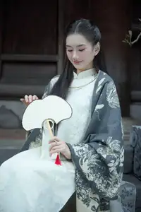 Graceful Vietnamese Woman in Ao Dai Amidst Ancient Architecture - image 2