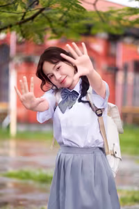 VGU No.156: Radiant Vietnamese Schoolgirl Shines in Elegant School Uniform - image 3